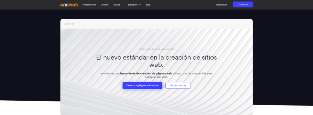 Crea una página web con Emiweb