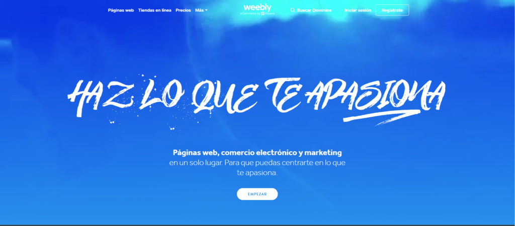 Crea una página web con Weebly